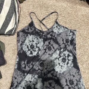 Nike Black and Gray Floral Camisole